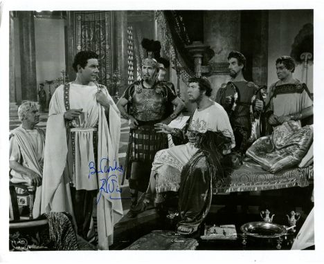 USTINOV PETER: (1921-2004) British actor, Academy Award winner. Signed 10 x 8 photograph of Ustinov seated in a full-length p