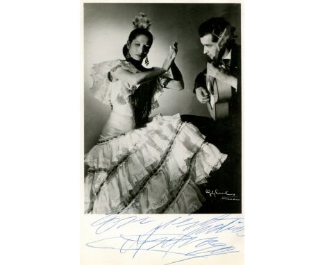 AMAYA CARMEN: (1913-1963) Spanish Romani flamenco dancer and singer, labelled 'the greatest flamenco dancer ever' and 'the mo