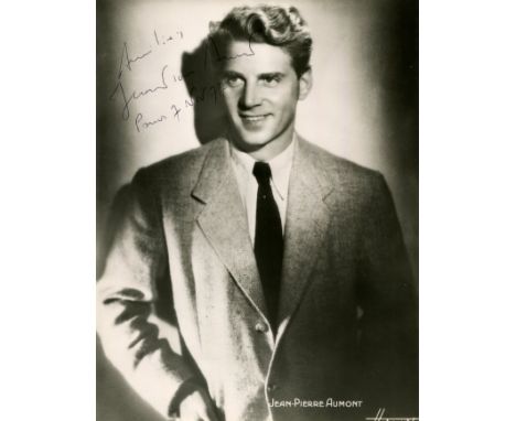 FRENCH ACTORS: Selection of vintage signed 7 x 9 photographs, few slightly larger, by various French film Actors, including J