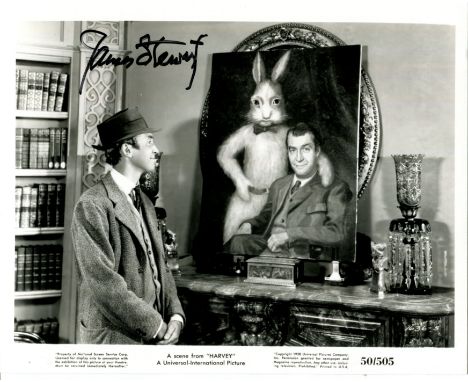 STEWART JAMES: (1908-1997) American actor, Academy Award winner. Signed 10 x 8 photograph of Stewart standing in a half-lengt
