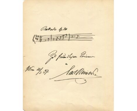 REINECKE CARL: (1824-1910) German Composer, Conductor and Pianist. Reinecke led the Gewandhaus Orchestra of Leipzig more than