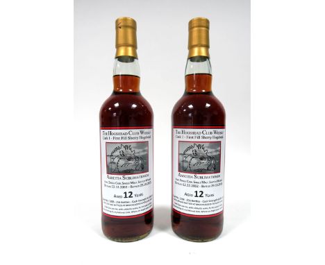 Whisky - Bruichladdich Private Single Cask Bottling,  The Hogshead Club Whisky Cask 1 - First Fill Sherry Hogshead, Amicitia 