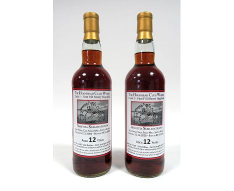 Whisky - Bruichladdich Private Single Cask Bottling,  The Hogshead Club Whisky Cask 1 - First Fill Sherry Hogshead, Amicitia 