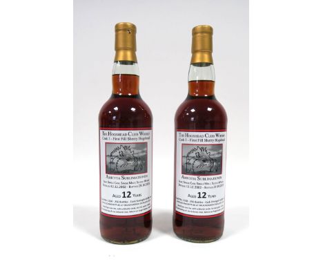 Whisky - Bruichladdich Private Single Cask Bottling,  The Hogshead Club Whisky Cask 1 - First Fill Sherry Hogshead, Amicitia 