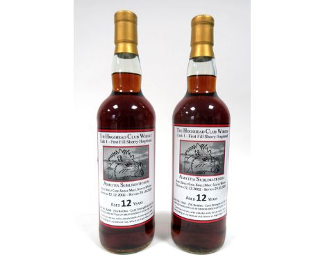 Whisky - Bruichladdich Private Single Cask Bottling,  The Hogshead Club Whisky Cask 1 - First Fill Sherry Hogshead, Amicitia 