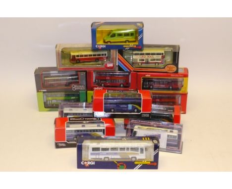 Boxed Buses and Coaches, Including examples by Exclusive First Editions, Corgi, Corgi Original Omnibus and Creative Master No