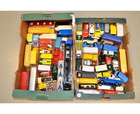 Unboxed Die-Cast Vehicles, A collection of mostly 1:43 scale vintage and modern emergency and commercial vehicles by various 