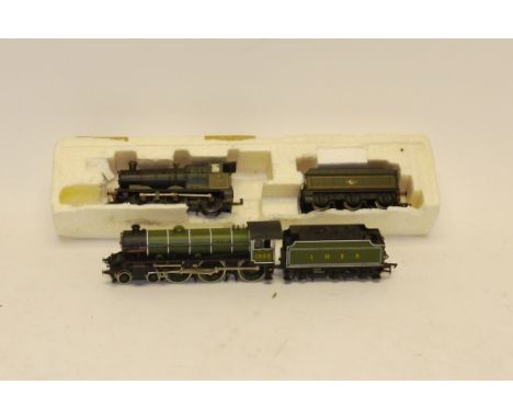 Unboxed Bachmann OO Gauge Trains, including LNER green no 1000 'Springbok', with BR green Collett 0-6-0 no 2277, both G-VG, L