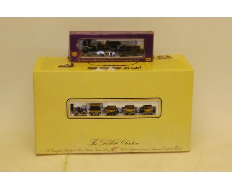 A Boxed American HO Gauge Bachmann De-Witt Clinton Train Pack and IHC 4-4-0 Locomotive and Tender, the Train Pack with De Wit