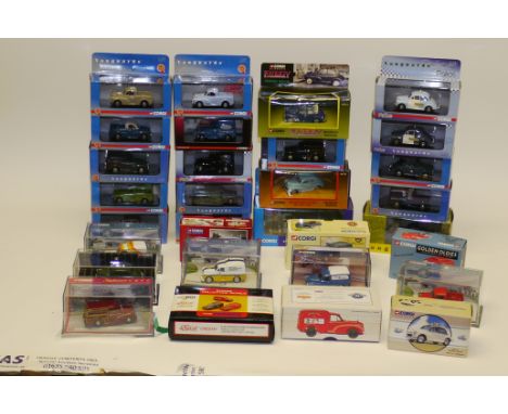 Boxed Corgi and Lledo, All 1:43 scale vintage commercial and private Morris vehicles, including lledo Vanguard limited editio