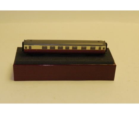 Golden Age 00 Gauge  2F BR crimson and cream First/Third Coach, No E18398E, In original box, M, box E