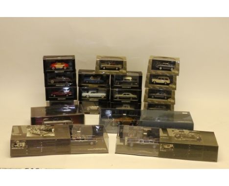 Minichamps, Starline and True Scale, A boxed collection of mostly vintage private vehicles, including  Minichamps Presidentia