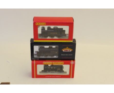 Hornby and Bachmann 00 Gauge BR and LMS Tank Engines, Hornby R2469 LMS weathered black Class 3F 0-6-0T 16624, R300  LMS black