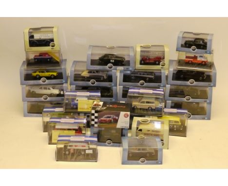 Oxford Die-Cast Models, A boxed collection of 1:43 scale vintage private and commercial vehicles, including Oxford 'Roadshow'