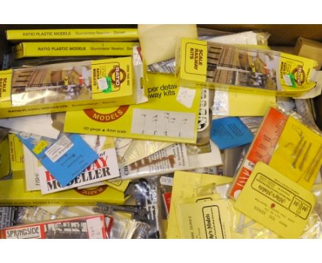 A Large Quantity of OO Gauge Finescale Components,  mostly Scenic items including Ratio signals, Mike's Models scenic kits, y