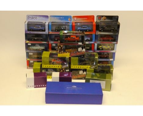 Boxed Vanguard Models, A collection of 1:43 scale models of vintage and modern  private, competition, commercial and emergenc