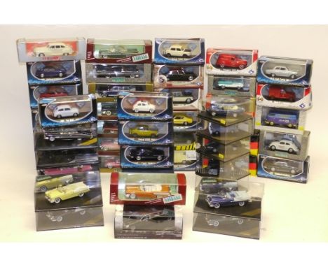 Solido and Vitesse Models, A boxed or cased collection of 1:43 scale vintage and modern private and commercial vehicles inclu