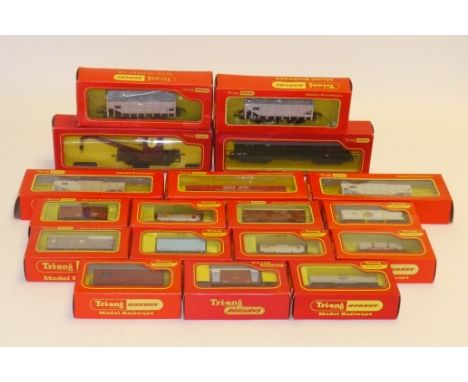 Tri-ang and Tri-ang Hornby 00 Gauge wagons in window boxes, including R564 Bulk Cement (5, some transfers loose, a couple may
