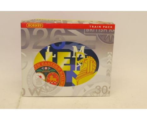 Hornby (China) 00 Gauge Matched Train Series R2172 LMS Train Pack, comprising LMS blue  Class 2P 4-4-0 Locomotive and Tender 