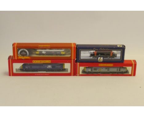 Hornby (Margate) 00 Gauge Diesel Locomotives, R2012B Mainline blue Class 37 '37203', R243 Railfreight Metals grey Class 37 '3