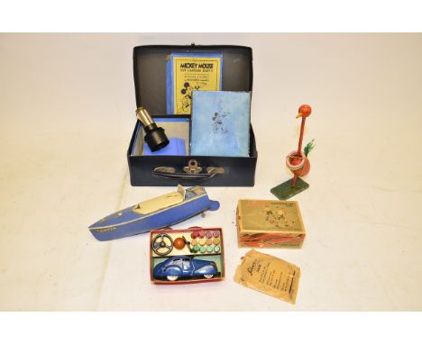 Schuco Telesteering Car 3000, In original box in blue livery with key and original accessories (working), together with a par