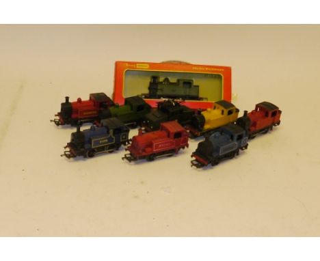 Triang/Hornby OO Gauge 'Drummond' 0-4-0T Steam Locomotives and Steeple-cab Electric, comprising boxed R355G 0-4-0T in lined g