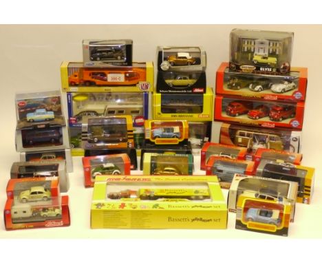 Boxed Modern Die-Cast Models,  A collection of mostly 1:43 scale models of vintage and modern private and commercial vehicles