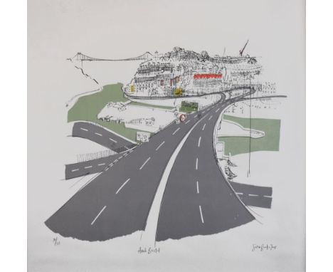 Susie Brooks (Contemporary) - Silk screen print on paper - 'Aaah Bristol', signed and dated in pencil 2005, No.36/125, 56cm x