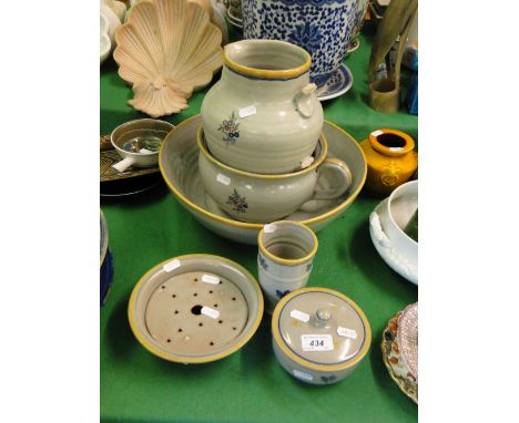 Carter, Stabler & Adams Poole Pottery wash set.
