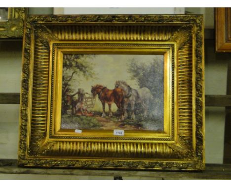 Ornate gilt framed print
