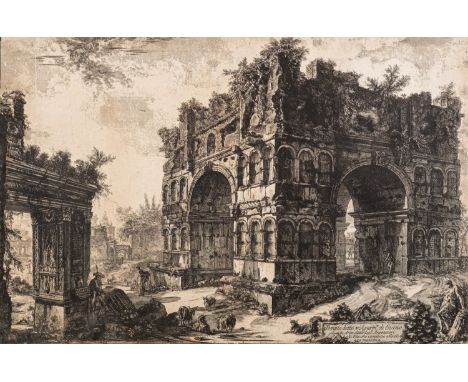 Giovanni Battista Piranesi (Italian, 1720-1778) -Tempio detto Volgarmente di Giano -Etching on laid paper (unframed) -47 x 71