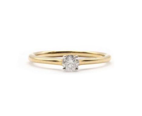 A 9ct gold single stone diamond ring, Sheffield, 1.74g.Finger size QMinor surface marks/scratches.