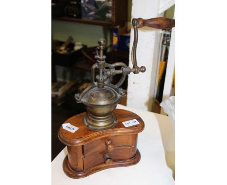 A TABLE TOP DISPLAY MODEL COFFEE GRINDER 