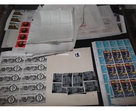 Loose Part Sheets - various commemorative issues - eg World Cup 1966, British Birds, EFTA, Battle of Britain, Battle of Hasti