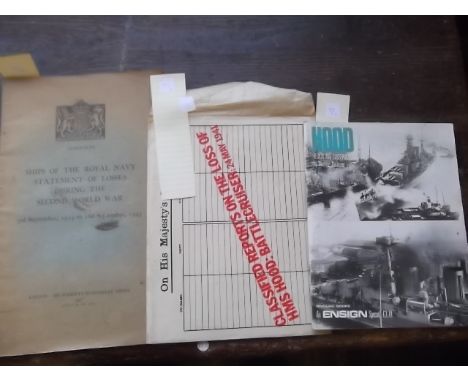 1. Hood - Design & Construction _ M Northcott - pub Bivouac - 1975, 2. Classified Reports on the loss of HMS Hood, Battle Cru