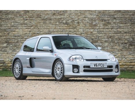 One of just 223 right-hand drive, UK-supplied, Phase-1 cars finished in Iceberg Silver.A spin-off from the ‘Clio Trophy’ race