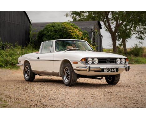 A fabulous, fully restored, 'best of breed', Triumph Stag with a manual gearbox/overdrive and finished in classic colours.Pre