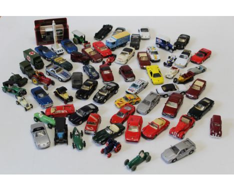 A collection of&nbsp;approximately fifty Dinky Toys and other die cast vehicles including Vanwall and other racing cars, Bura