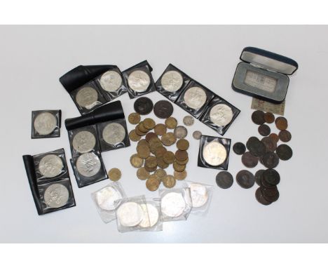 Farthings including 1843, Queen Victoria Half penny 1799 George III farthing, 1860&nbsp; bunhead toothed bored, 18th century 