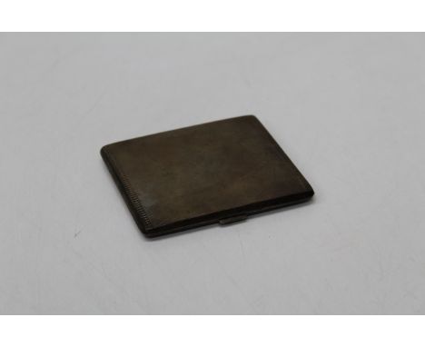 A Sterling silver engine turned pattern cigarette case ( unengraved) marked for William Neale an Son Ltd Birmingham 1955. Gro