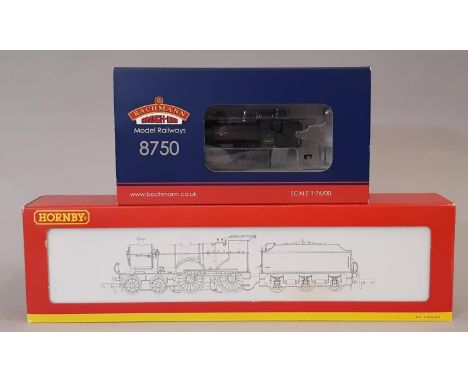 Two 00 gauge locomotives comprising Hornby R2183B Class 2P 4-4-0 locomotive no 40434 in lined BR black and a Class 8750 weath