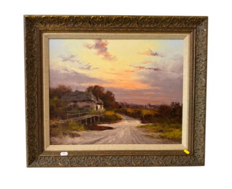 Richard Telford (20th century) - 'Chandler's Ford', oil on canvas, signed lower right, 41 x 51 cm, framed