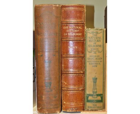 The Natural History of Selborne by Gilbert White, 2 first editions (1900) and one other