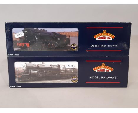 Two 00 gauge locomotives by Bachmann Branchline comprising 32-179 Crab BR early emblem 2-6-0 locomotive no 42942 (weathered) 