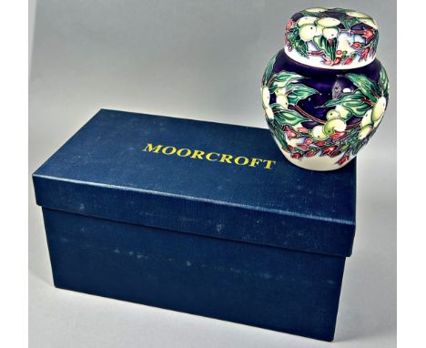 A Moorcroft ginger jar, in the Snowberry Pattern, trial issued 2002, boxed