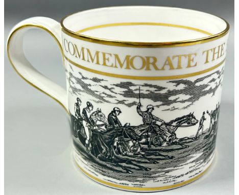 A large Spode Derby cup to commemorate the 200th running of the Derby with box 