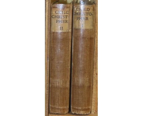 William Morris's Child Christopher and Goldilind the Fair (1895)A rare early edition (2 volumes) printed by Morris at Kelmsco