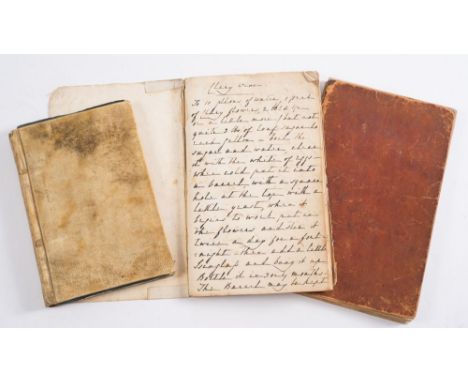 MANUSCRIPT COOKERY BOOKS: one by Martha Fricker, dated January 1st, 1814. With two others, and a published example by Emily T