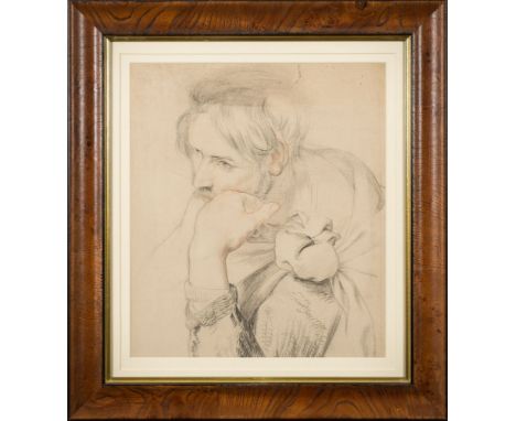 Edith Martineau [1842-1909]-Portrait of Hugh Garrett Foster Barham [b.1867],:-head and shoulders, watercolour, 29 x 23cmtoget