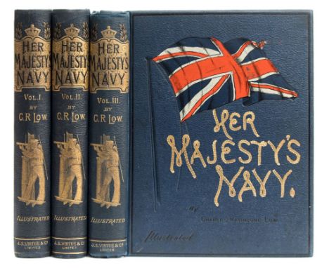 LOW, Lieut. Charles Rathbone  - Her Majesty's Navy,: 3 vols, chromo-lithograph plates, org. cloth, 4to, n.d (3)
